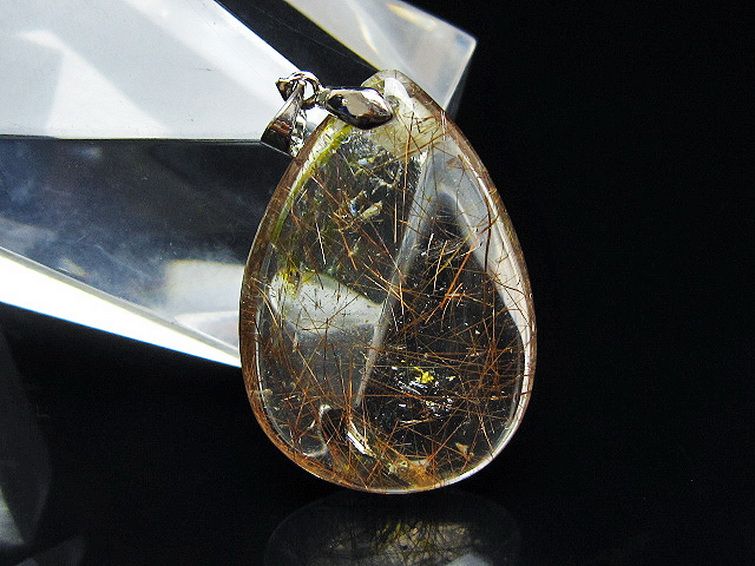 金針ルチル水晶 ペンダント [t86-7519] 1枚目