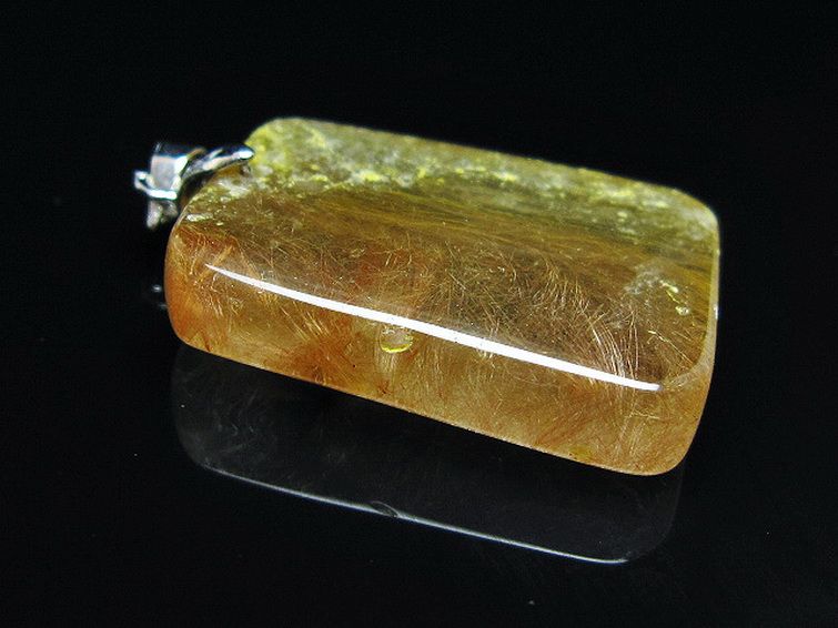 金針ルチル水晶 ペンダント [T86-7521] 3枚目