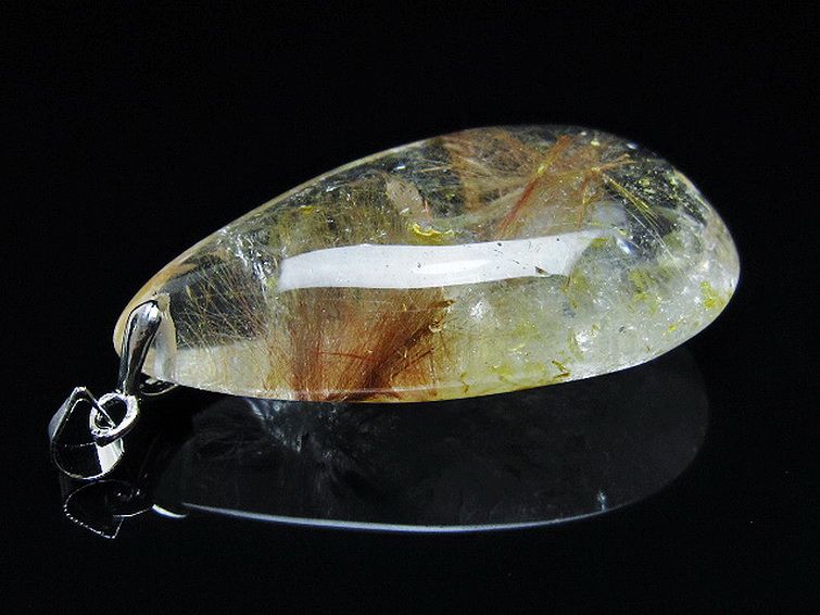 金針ルチル水晶 ペンダント [t86-7532] 3枚目