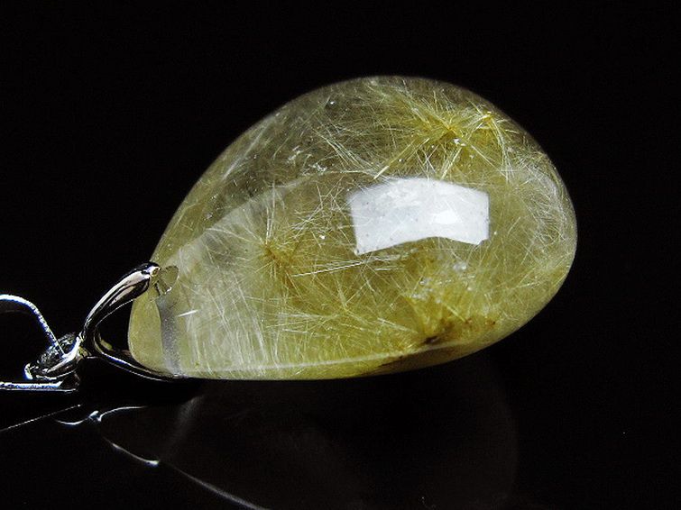 ゴールドタイチンルチル ペンダント [T86-7547] 3枚目