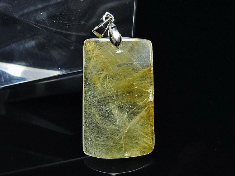 金針ルチル水晶 ペンダント [t86-7548] 1枚目