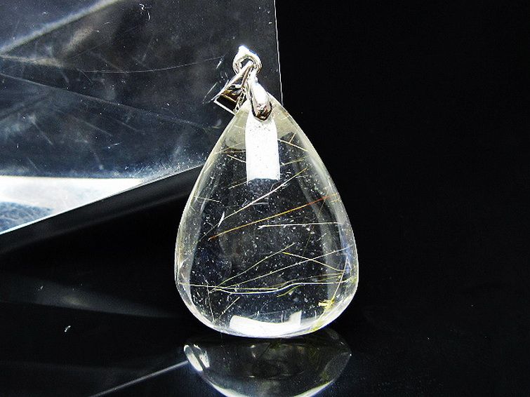 金針ルチル水晶 ペンダント [t86-7701] 1枚目