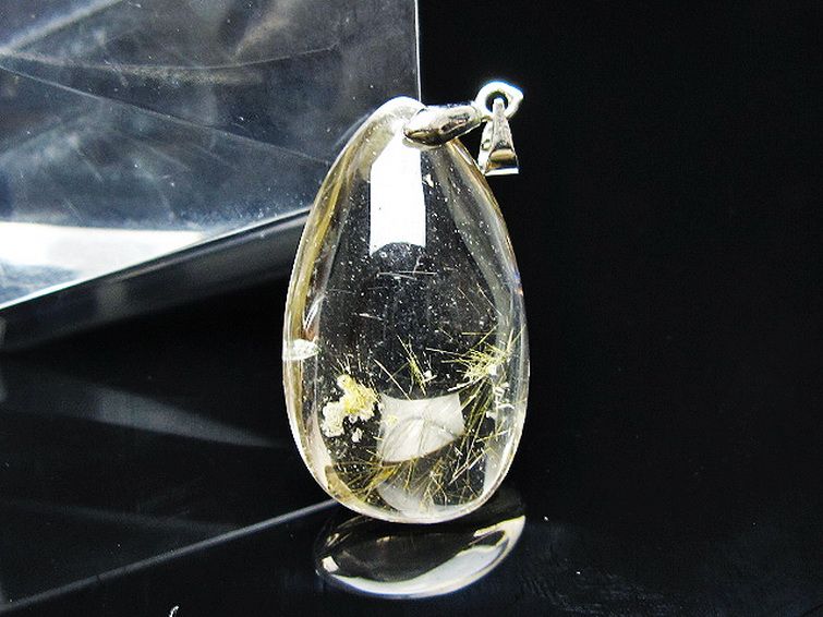 金針ルチル水晶 ペンダント [t86-7702] 1枚目