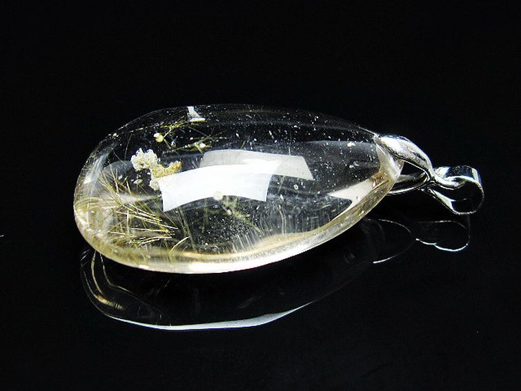 金針ルチル水晶 ペンダント [t86-7702] 3枚目