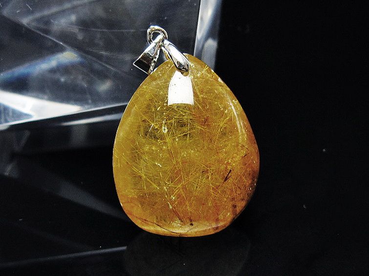 金針ルチル水晶 ペンダント [t86-7726] 1枚目