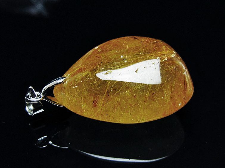 金針ルチル水晶 ペンダント [t86-7726] 3枚目