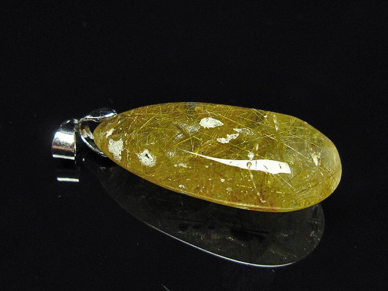 金針ルチル水晶 ペンダント [t86-7762] 1枚目