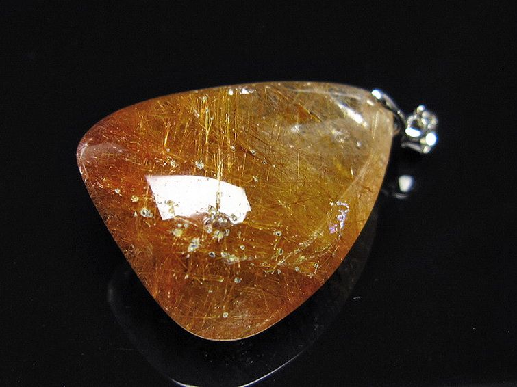 金針ルチル水晶 ペンダント [t86-7795] 1枚目