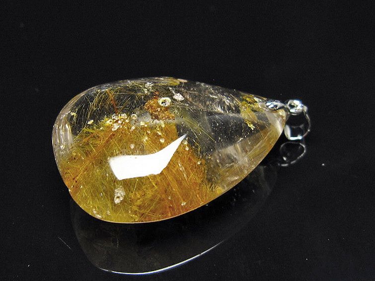 金針ルチル水晶 ペンダント [t86-7854] 1枚目