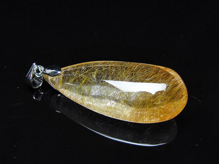 金針ルチル水晶 ペンダント [t86-7867] 1枚目