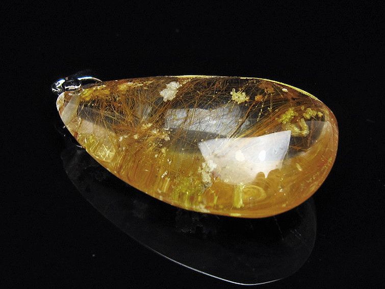 金針ルチル水晶 ペンダント [t86-7871] 1枚目