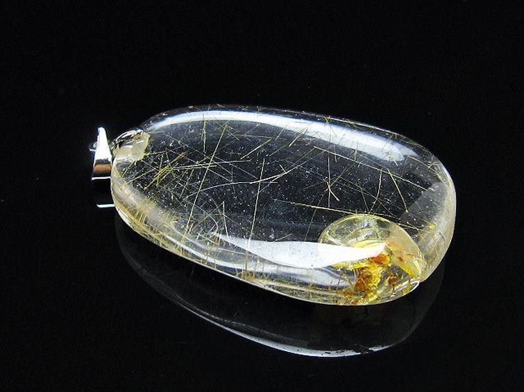 金針ルチル水晶 ペンダント [t86-7881] 1枚目