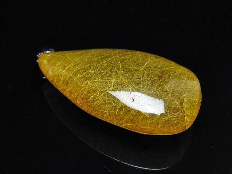 金針ルチル水晶 ペンダント [t86-7887] 1枚目
