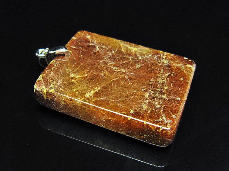 ゴールドタイチンルチル ペンダント [t86-7897] 1枚目