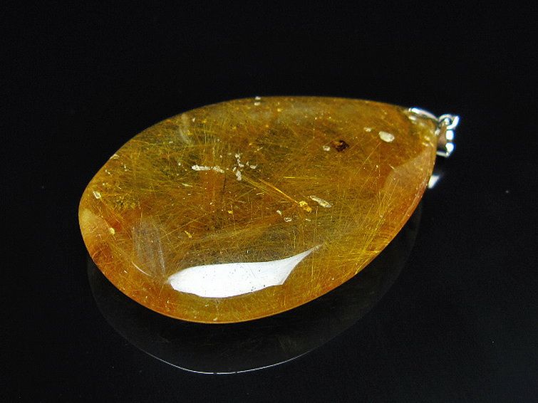 金針ルチル水晶 ペンダント [t86-7912] 1枚目