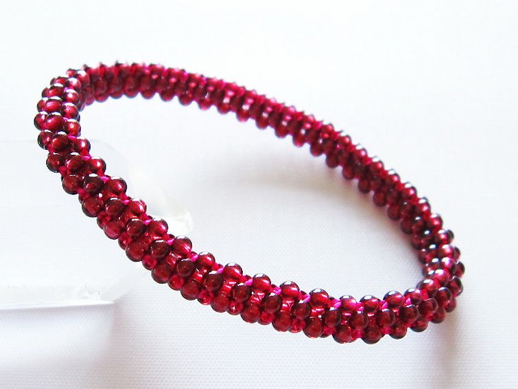 ガーネット ブレスレット 7mm [t87-14264] 1枚目