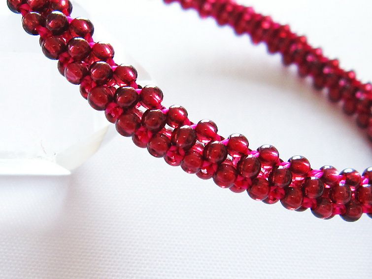 ガーネット ブレスレット 7mm [t87-14264] 2枚目
