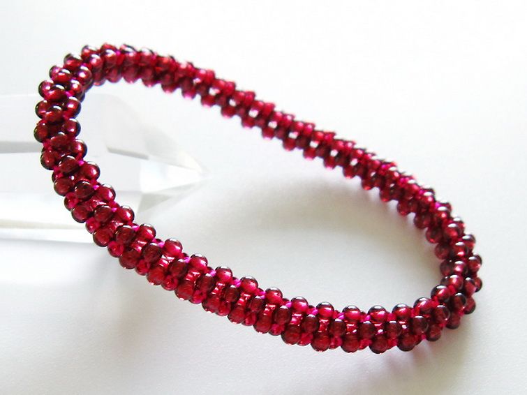 ガーネット ブレスレット 7mm [t87-14704] 1枚目