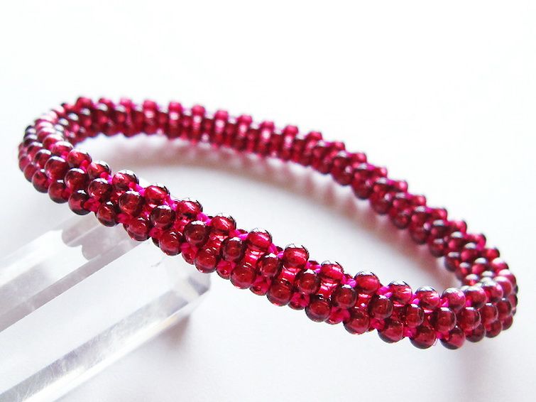 ガーネット ブレスレット 7mm [t87-14794] 1枚目