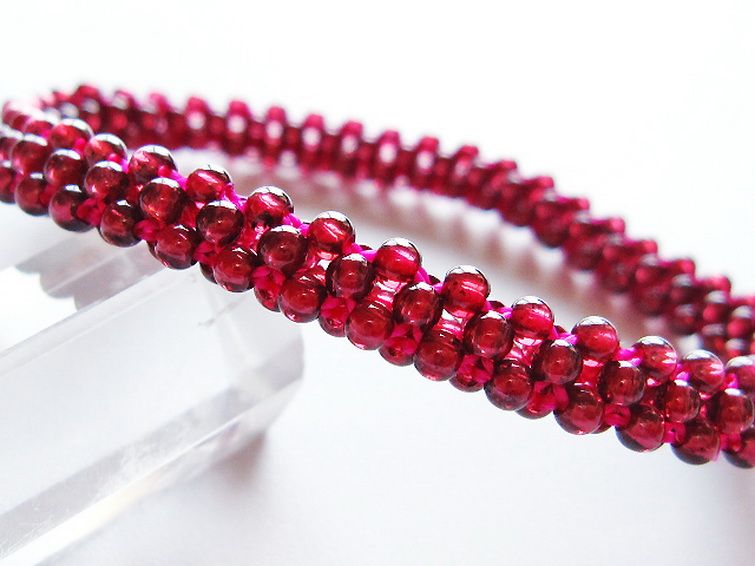 ガーネット ブレスレット 7mm [t87-14794] 2枚目