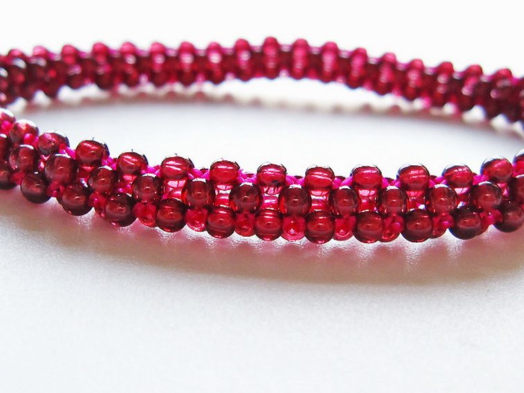 ガーネット ブレスレット 7mm [t87-14794] 3枚目