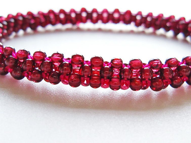 ガーネット ブレスレット 7mm [T87-14806] 3枚目