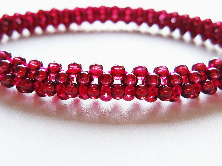 ガーネット ブレスレット 7mm [T87-14814] 3枚目