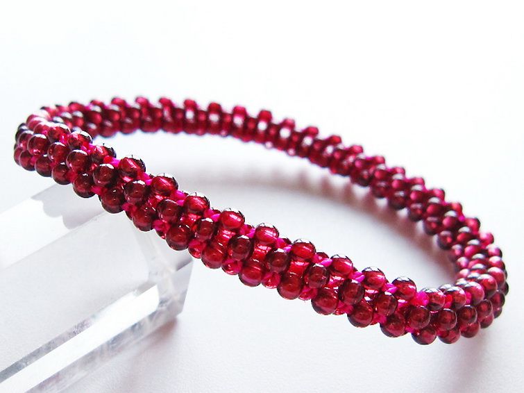 ガーネット ブレスレット 7mm [T87-14819] 1枚目