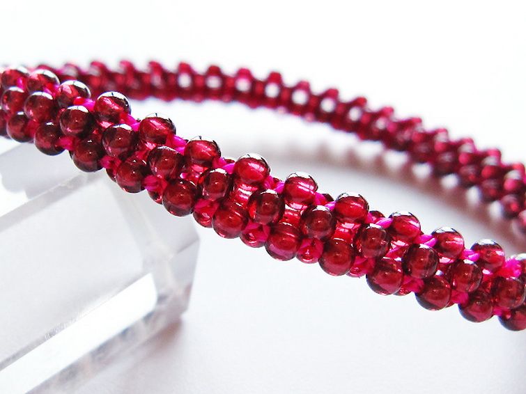 ガーネット ブレスレット 7mm [T87-14819] 2枚目