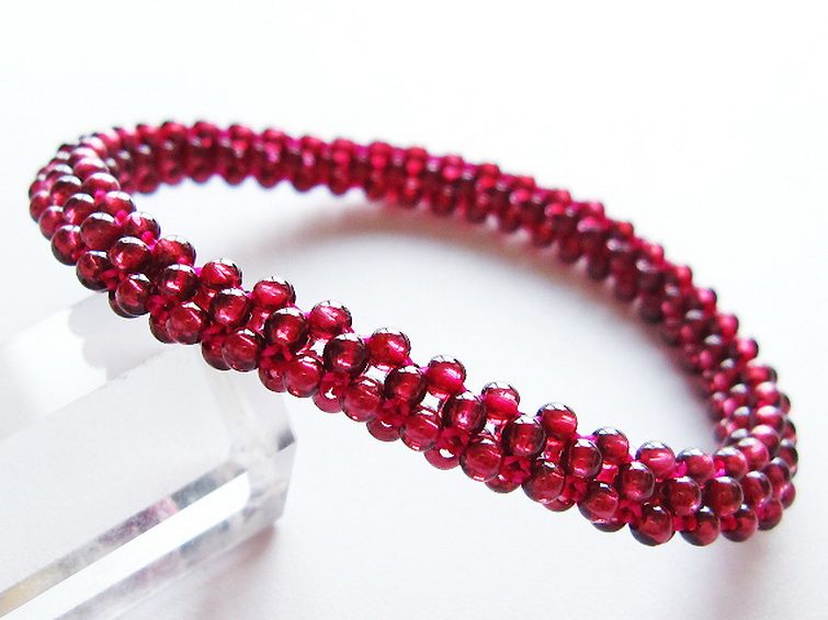 ガーネット ブレスレット 7mm [t87-14821] 1枚目