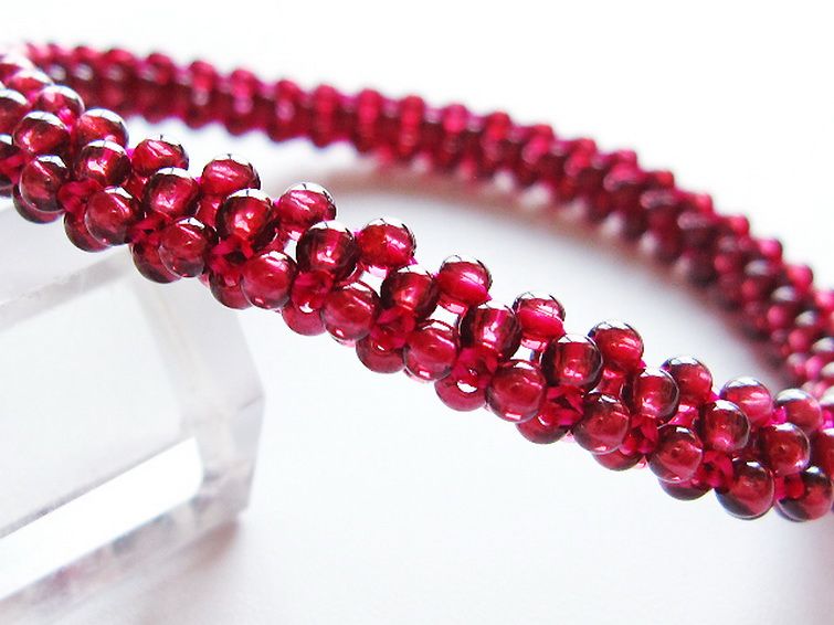 ガーネット ブレスレット 7mm [t87-14821] 2枚目