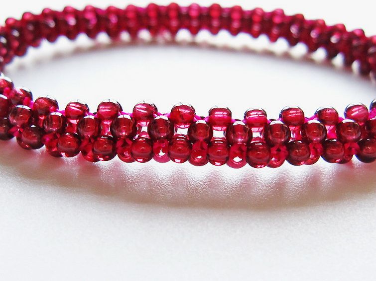 ガーネット ブレスレット 7mm [t87-14821] 3枚目