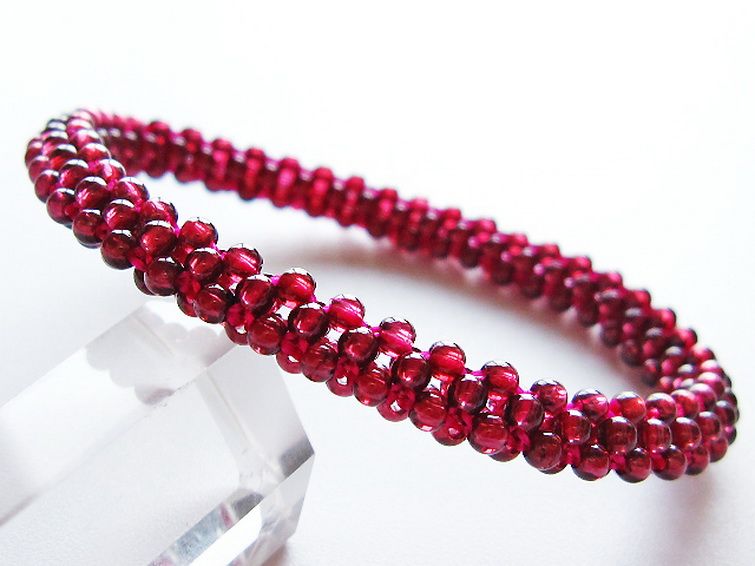 ガーネット ブレスレット 7mm [T87-14822] 1枚目