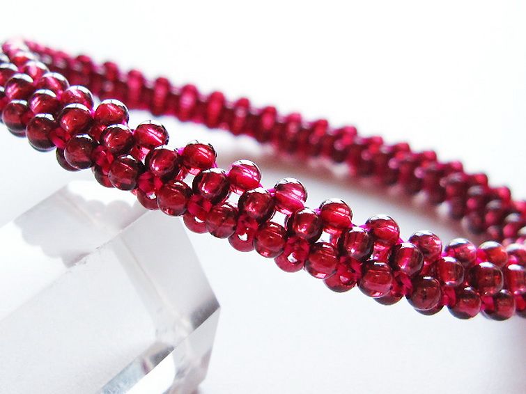 ガーネット ブレスレット 7mm [T87-14822] 2枚目