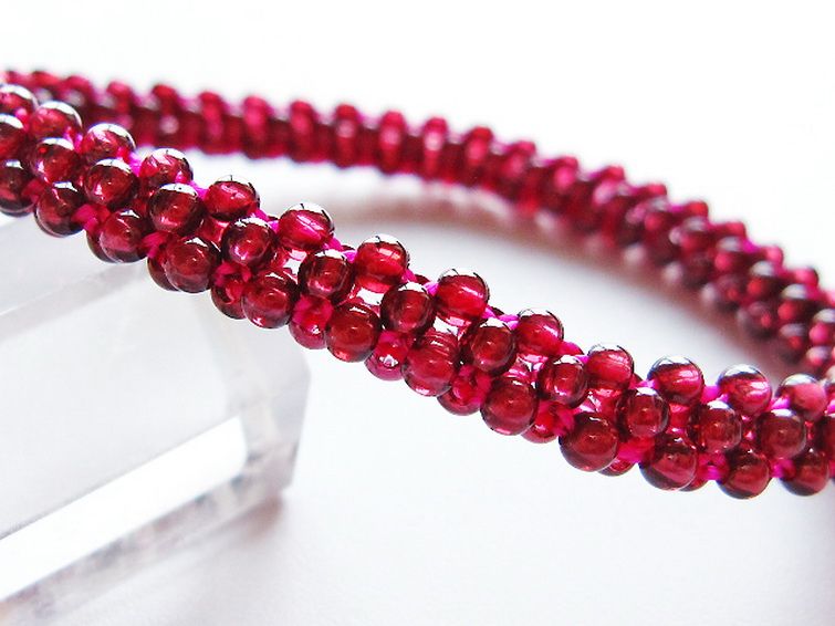 ガーネット ブレスレット 7mm [t87-14823] 2枚目