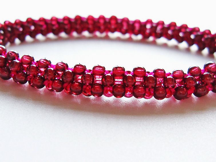 ガーネット ブレスレット 7mm [t87-14823] 3枚目