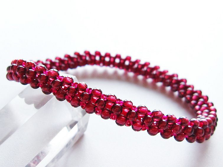 ガーネット ブレスレット 7mm [T87-14828] 1枚目