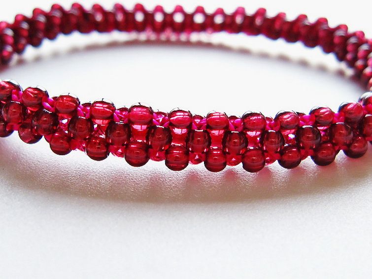ガーネット ブレスレット 7mm [T87-14828] 3枚目