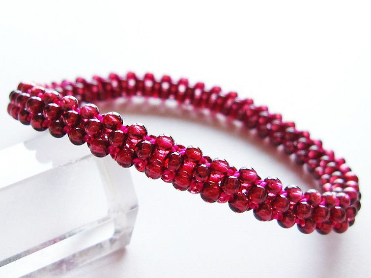 ガーネット ブレスレット 7mm [T87-14837] 1枚目