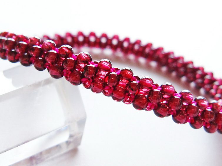 ガーネット ブレスレット 7mm [T87-14837] 2枚目