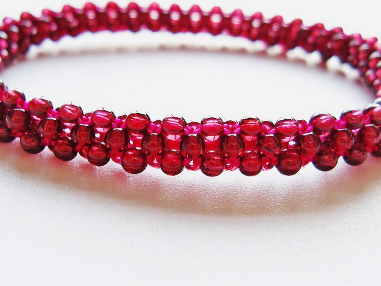 ガーネット ブレスレット 7mm [T87-14837] 3枚目