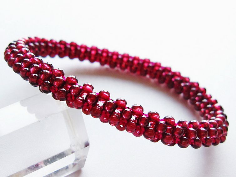 ガーネット ブレスレット 7mm [T87-14843] 1枚目