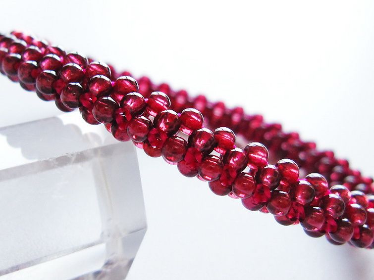 ガーネット ブレスレット 7mm [T87-14843] 2枚目