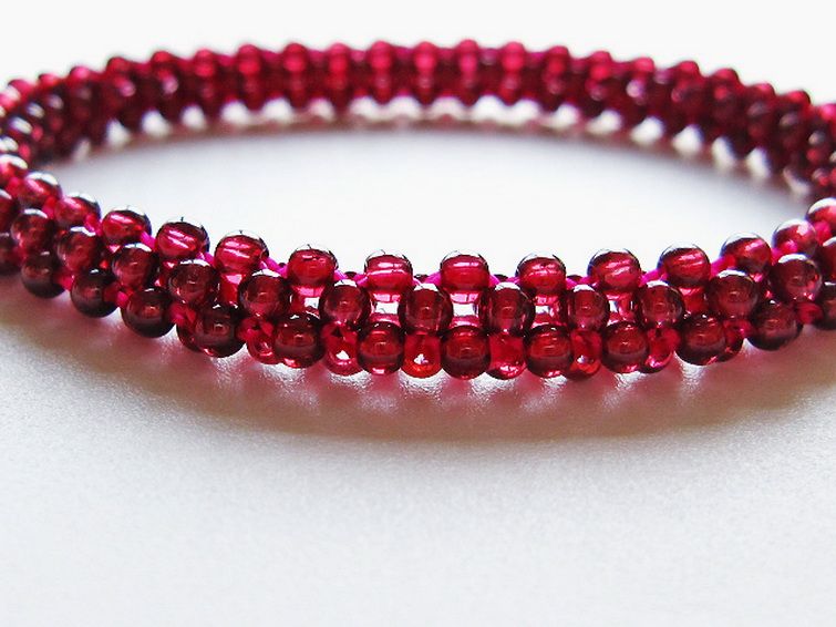 ガーネット ブレスレット 7mm [T87-14843] 3枚目