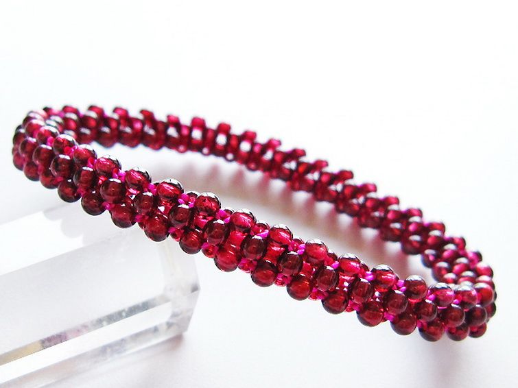 ガーネット ブレスレット 8mm [t87-14846] 1枚目
