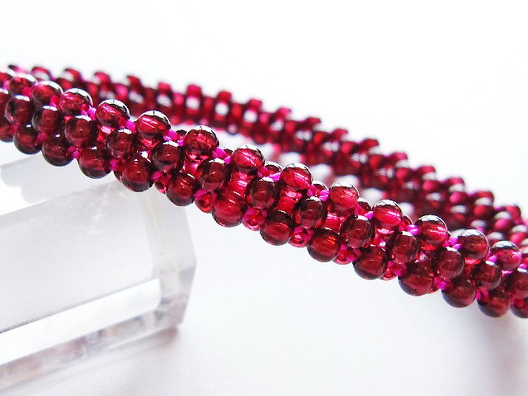 ガーネット ブレスレット 8mm [t87-14846] 2枚目