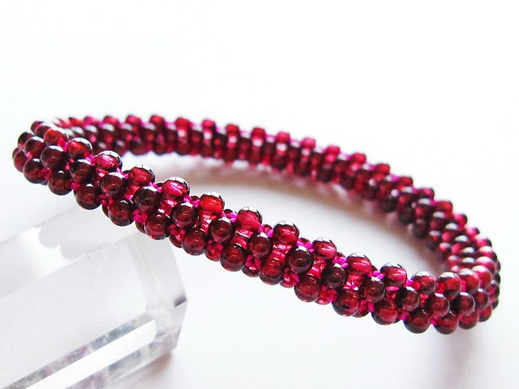 ガーネット ブレスレット 8mm [T87-14847] 1枚目