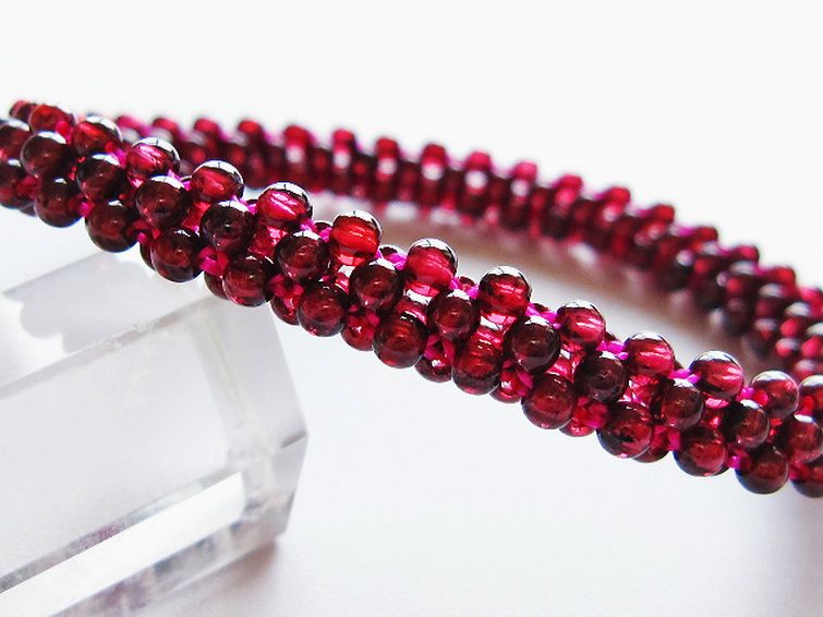 ガーネット ブレスレット 8mm [T87-14847] 2枚目