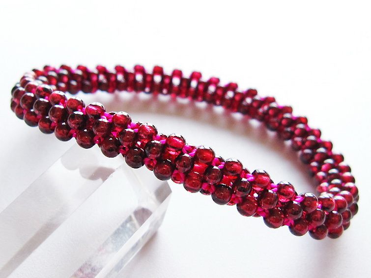 ガーネット ブレスレット 8mm [T87-14850] 1枚目
