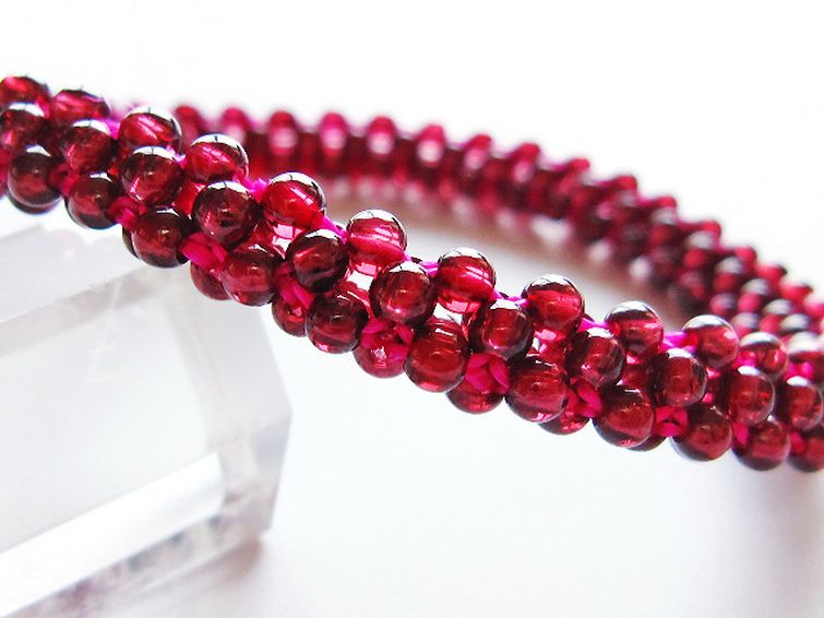 ガーネット ブレスレット 8mm [T87-14851] 2枚目